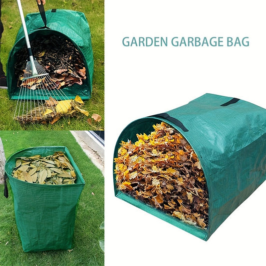 Heavy-Duty Garden Leaf Bag with Free Work Gloves for Cleanup