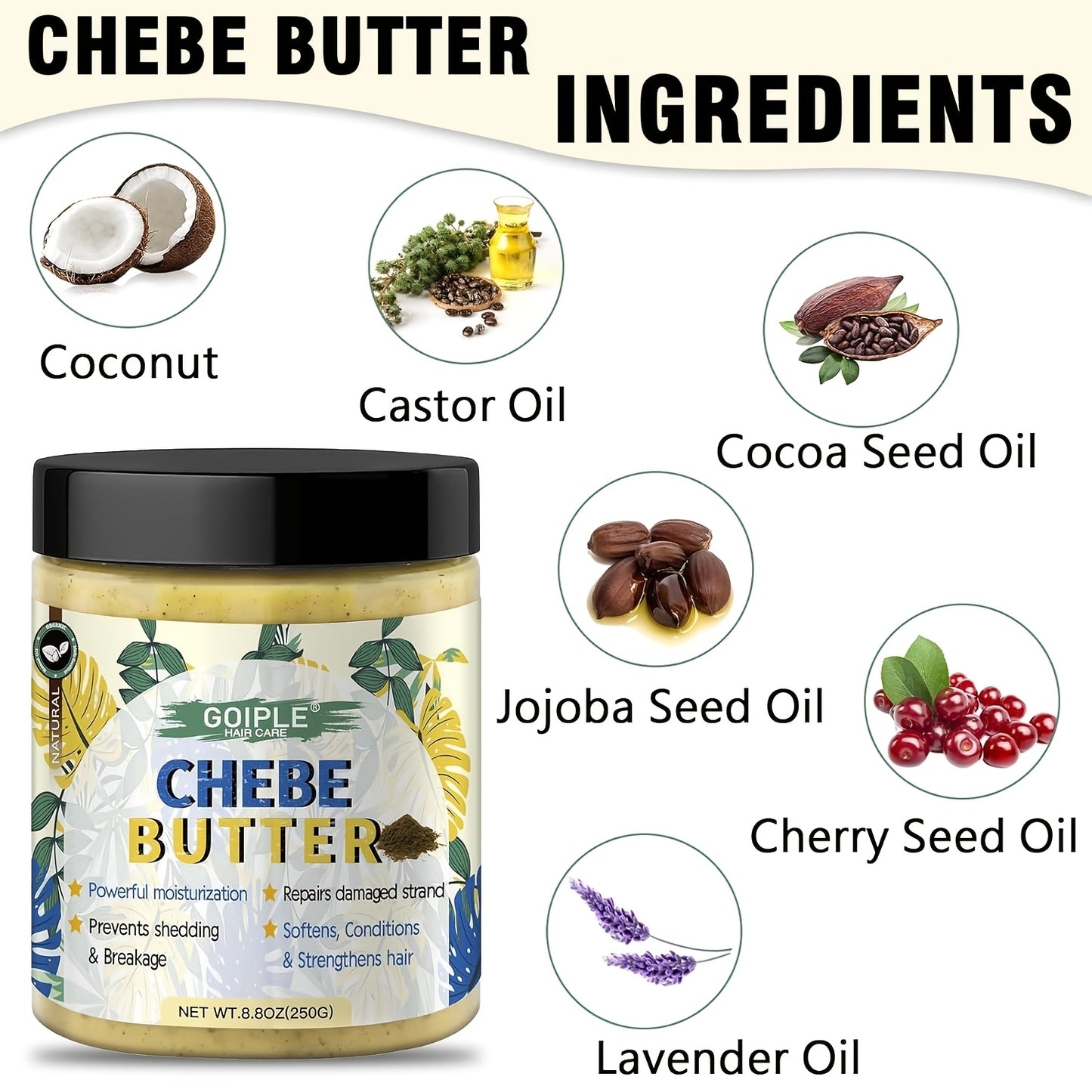 Chebe Butter for Healthy Hair Transformation and Intense Moisturization