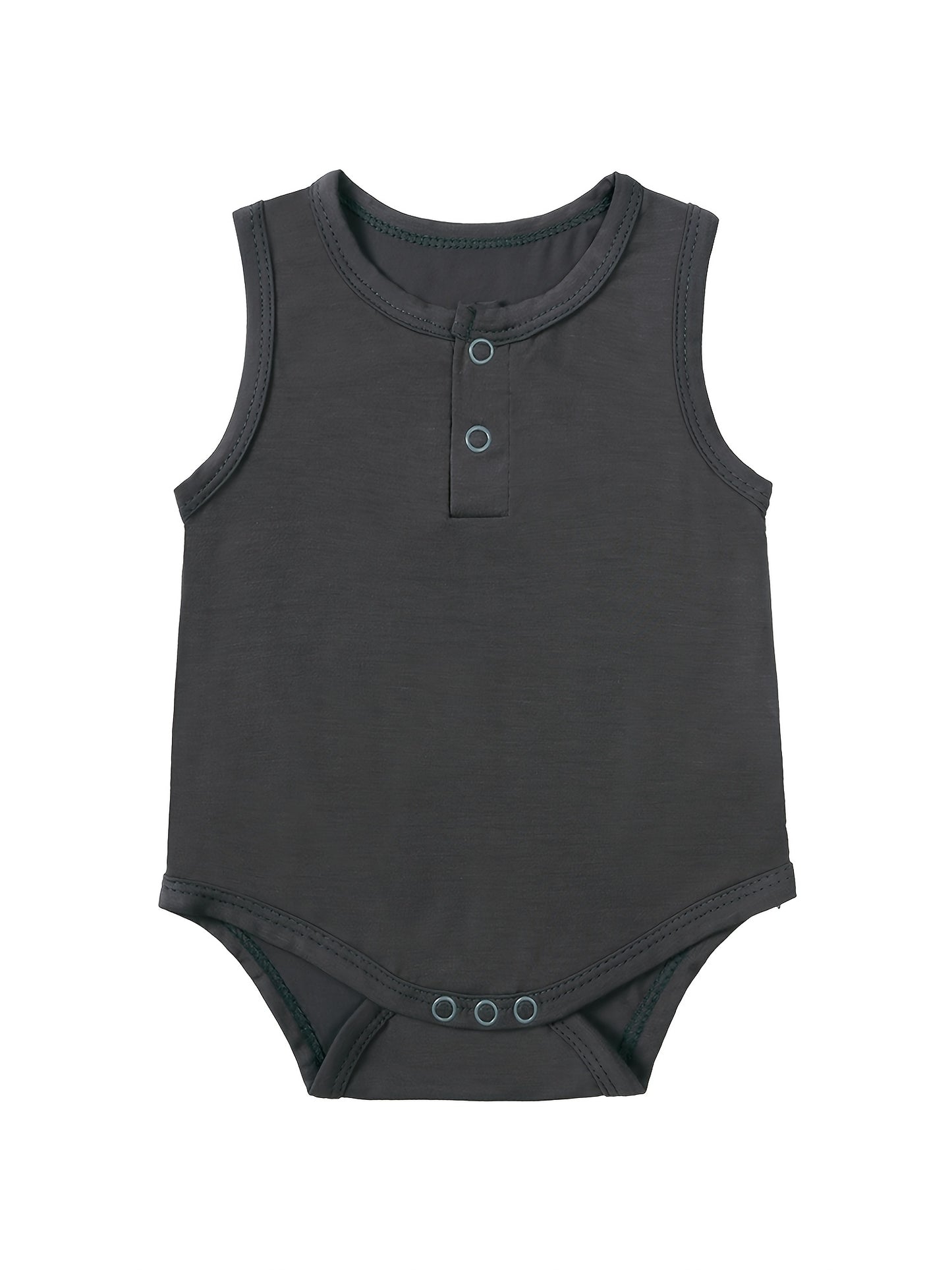 2 Pack Baby Bamboo Fiber Sleeveless Bodysuit Newborn Summer Onesie Jumpsuit Infant Romper Casual Style Tank Top For Boys And Girls Outdoor Wear
