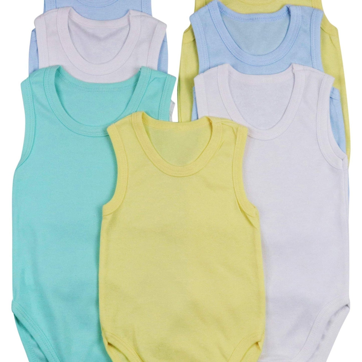 ToBeInStyle Baby Boys' Cartoon Tank Top Bodysuit 4 Pack