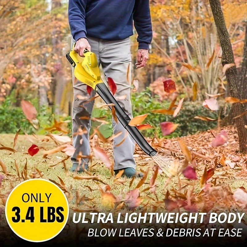 Cordless Leaf Blower with Batteries for Easy Yard Cleanup