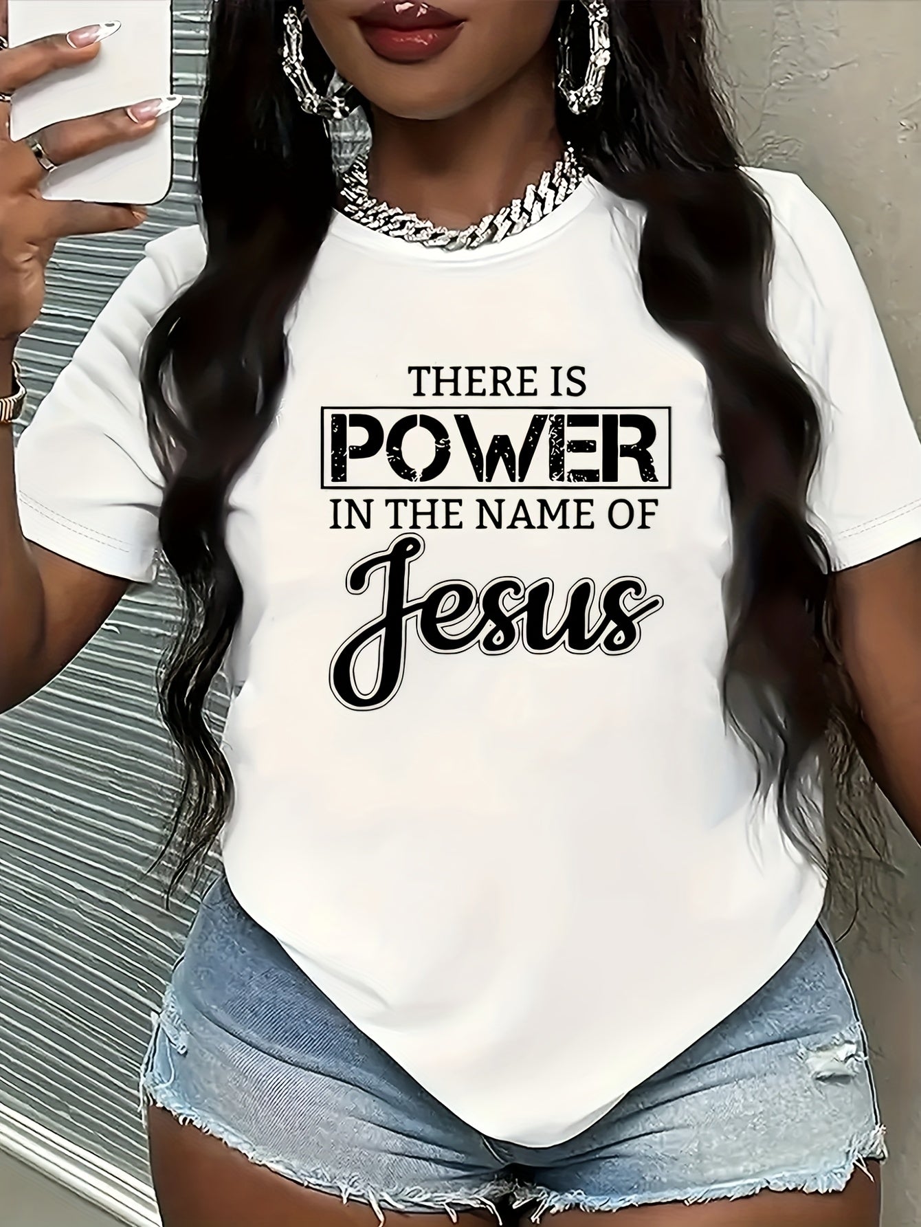 Trendy Cartoon Print Women's Round Neck T-Shirt for Everyday Wear