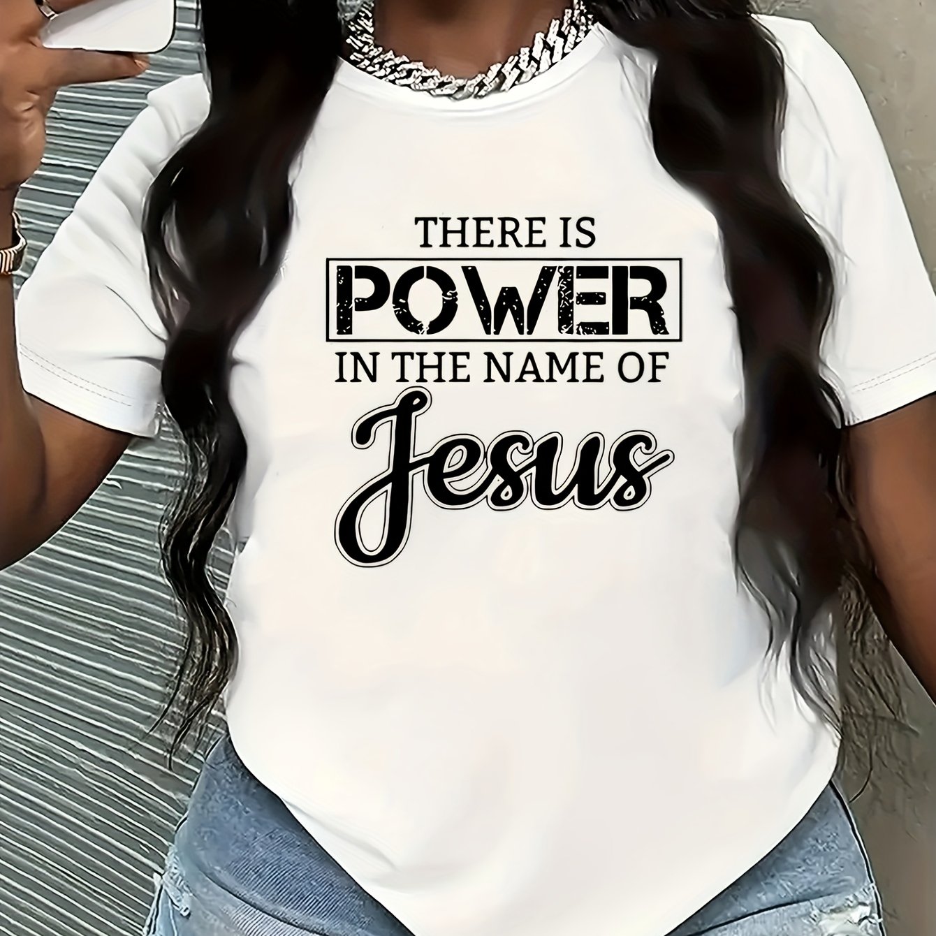Trendy Cartoon Print Women's Round Neck T-Shirt for Everyday Wear