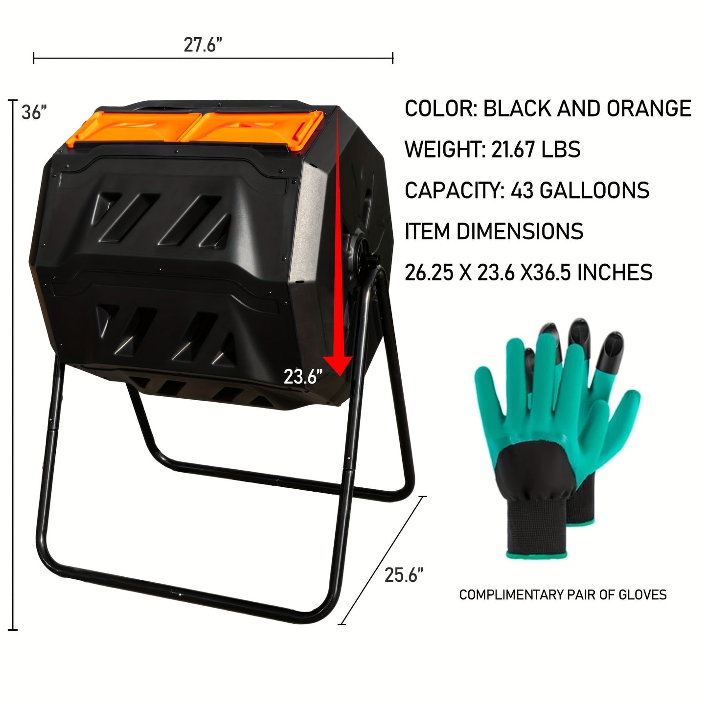 Efficient Dual Chamber Compost Bin for Easy Garden Waste Recycling