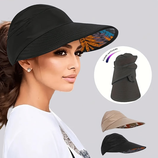 Women's Wide Brim Sun Visor Hat for Outdoor Activities