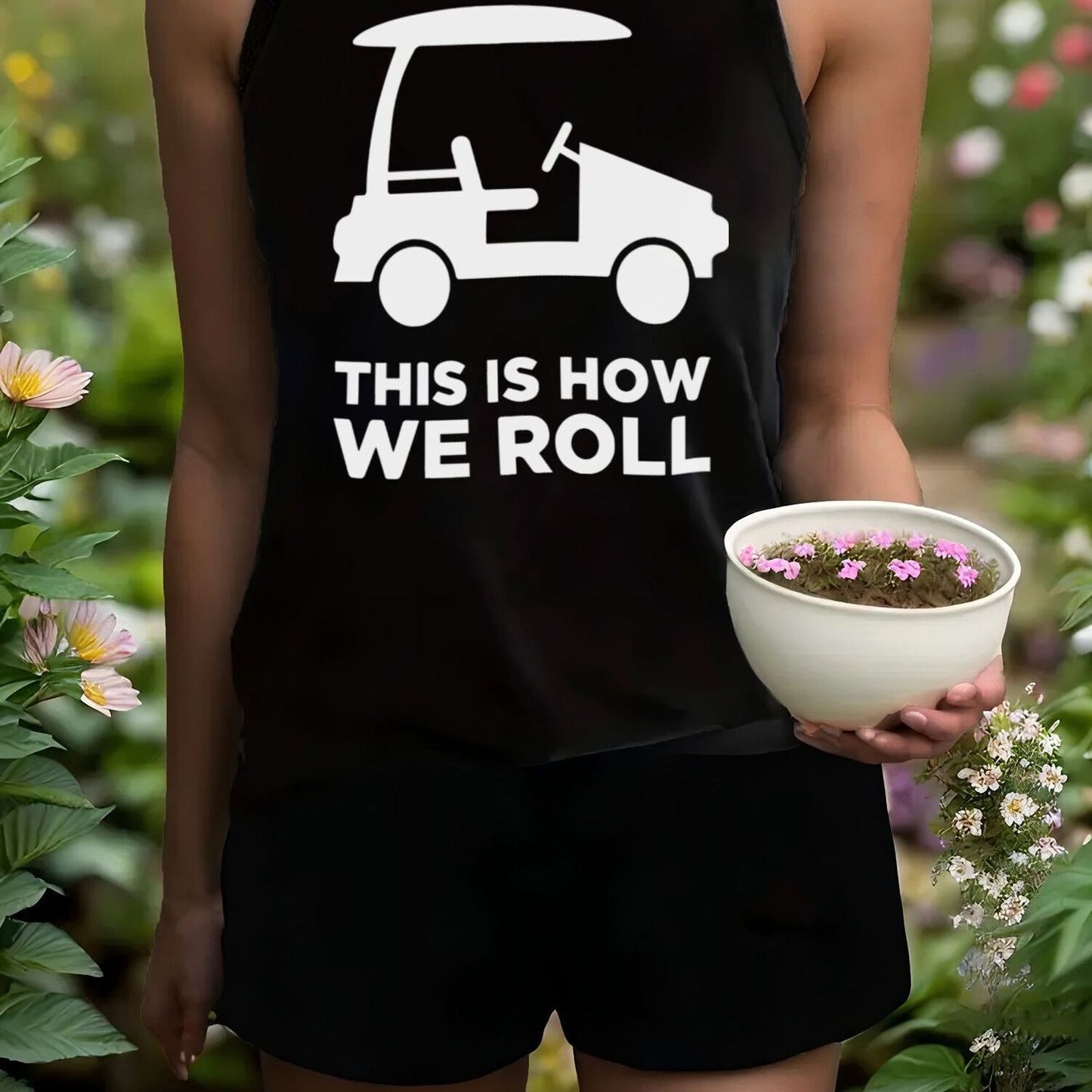 This Is How We Roll Golf Cart Women's Summer Outfit Set