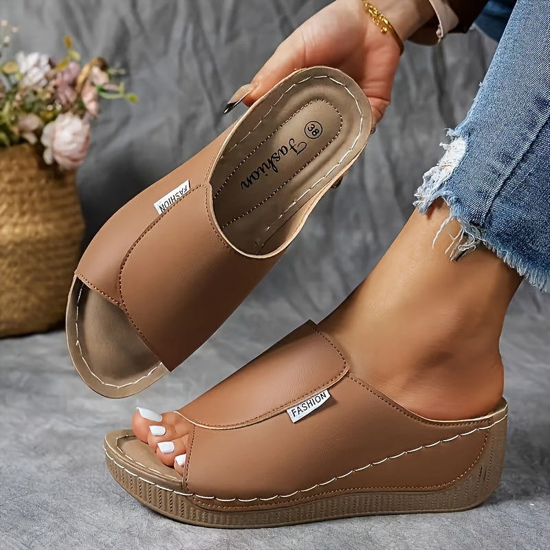 Women's Elegant Arch Support Slip-On Sandals for Everyday Comfort