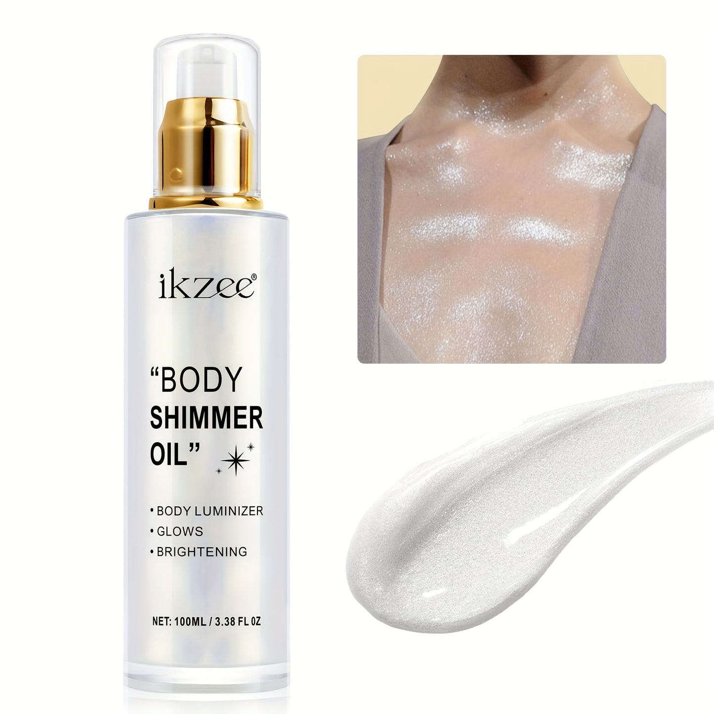 Body Glitter Oil for Radiant Skin and Festive Occasions