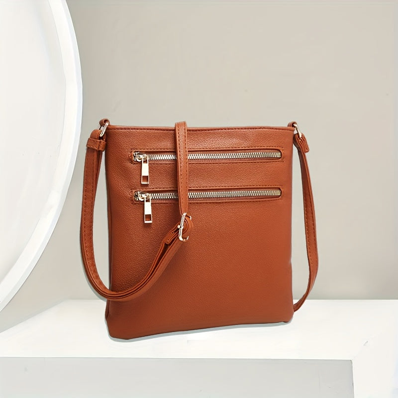 Valentine's Day Faux Leather Crossbody Bag with Adjustable Strap