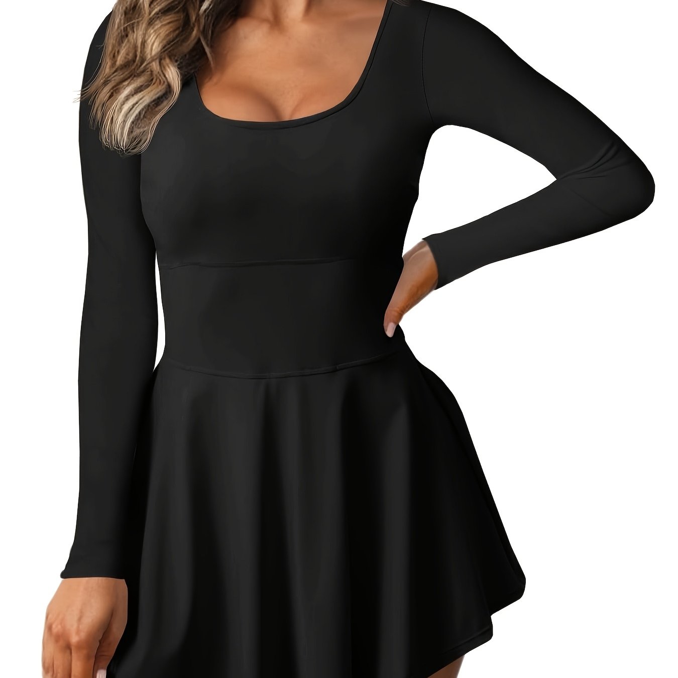 Women's 2-in-1 Tennis Golf Dress with Built-In Shorts