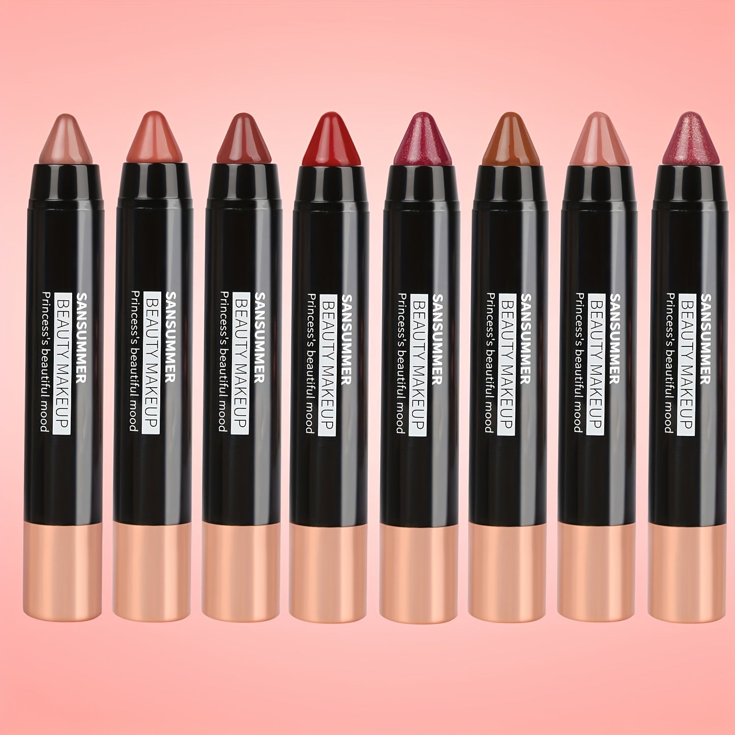 Moisturizing Crayon Lipstick Set for Lasting Professional Makeup