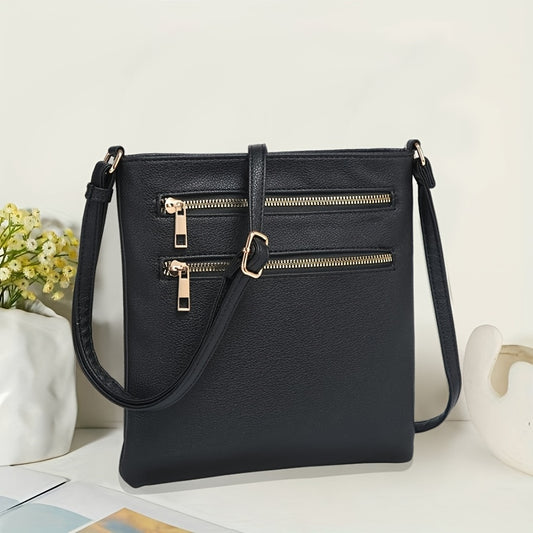 Valentine's Day Faux Leather Crossbody Bag with Adjustable Strap