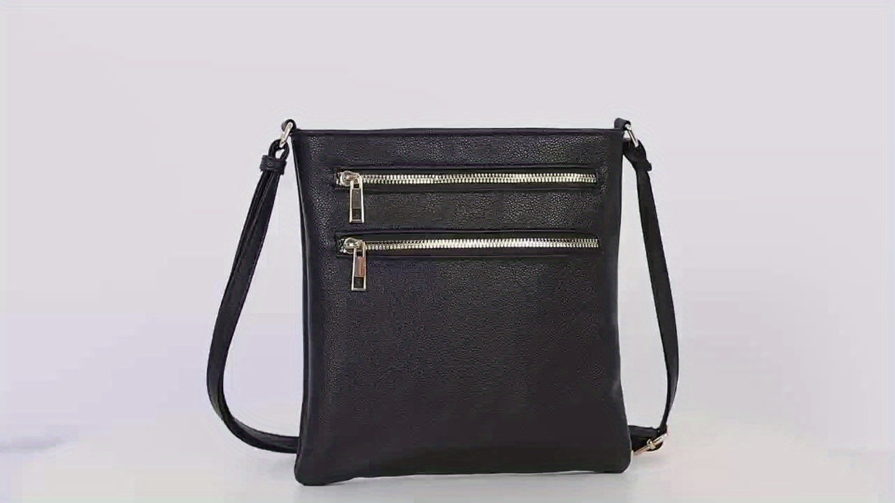 Valentine's Day Faux Leather Crossbody Bag with Adjustable Strap