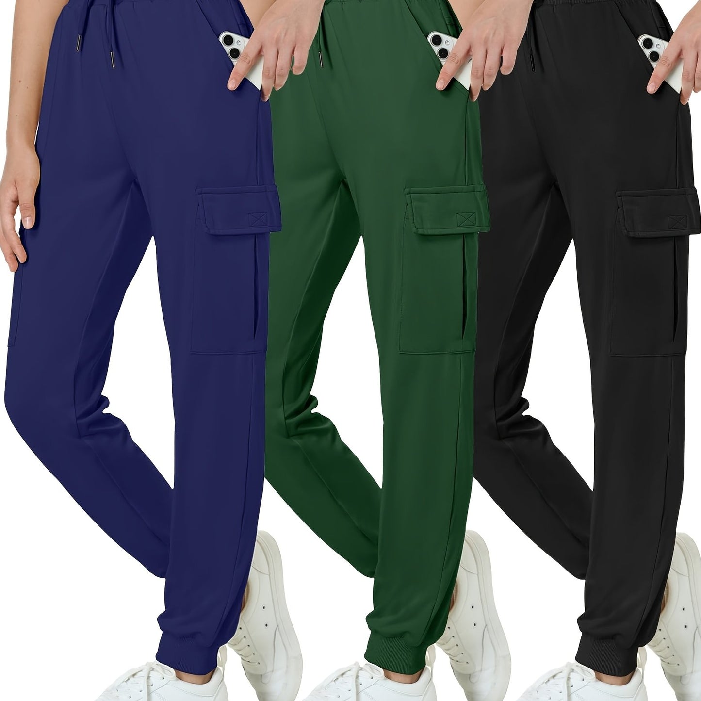 Youth Girls Hiking Jogging Pants with Quick-Dry and Pockets